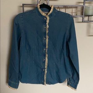 i.e relaxed denim shirt